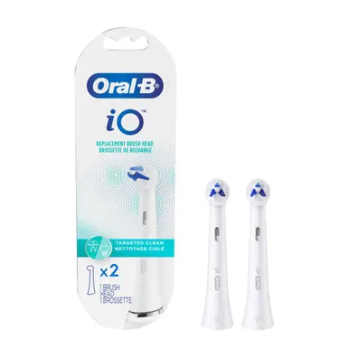 iO Targeted Clean Replacement Brush Head, 2-Count, White