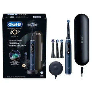 Oral-B iO Series 9 Genius Rechargeable Electric Toothbrush, Sapphire Blue