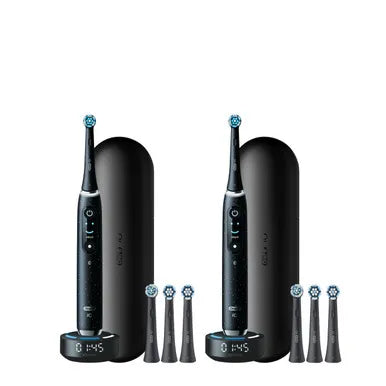 Oral-B iO Series 10 Twin Pack, Cosmic Black + Cosmic Black