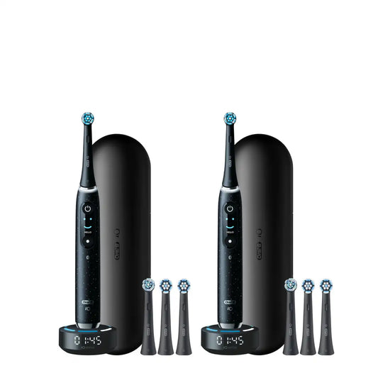 Oral-B iO Series 10 Twin Pack, Cosmic Black + Cosmic Black
