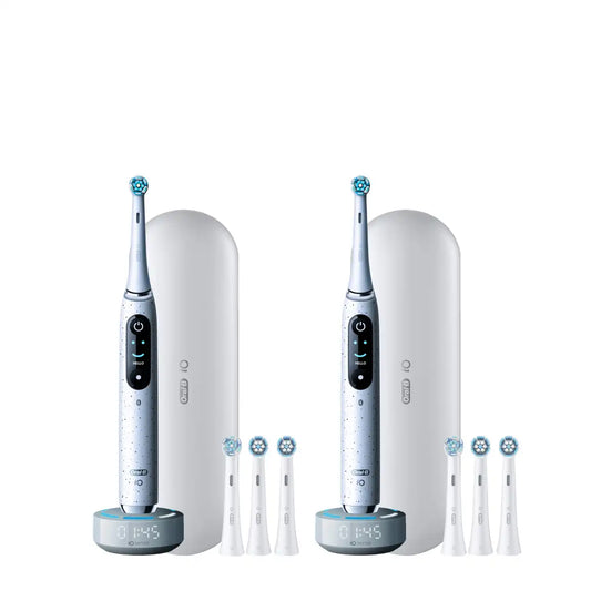 Oral-B iO Series 10 Twin Pack, Stardust White + Stardust White