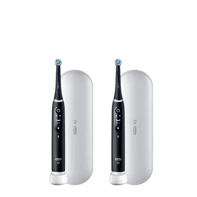 Oral-B iO Series 6 Twin Pack, Black Lava and Black Lava