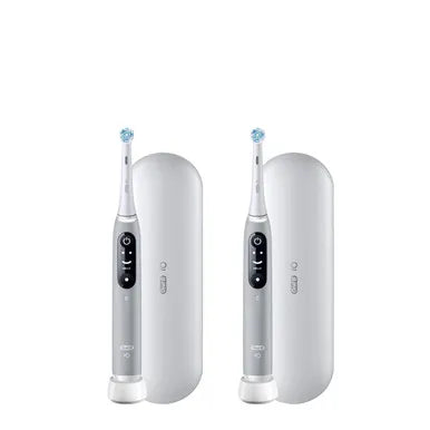Oral-B iO Series 6 Twin Pack, Grey Opal and Grey Opal