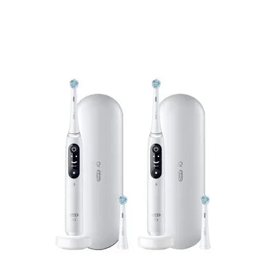 Oral-B iO Series 7 Twin Pack, White Alabaster